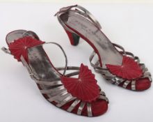 Pierre Cardin kitten sling back heels - SIZE UNKNOWN