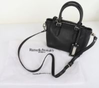 Russell & Bromley Black Double Zip Mini Bag