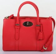 Mulberry Bayswater Hibiscus Pink Double Zip