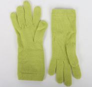 Escada Lime Wool/Cashmere green gloves