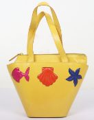 Escada Yellow Mini Bucket Bag
