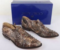 Jimmy Choo for H&M Snake Skin Flats - UK Size 70/EU40