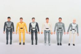 Six Vintage The Original Motion Picture Star Trek loose action Figures Mego 1979 1980. Some play wea