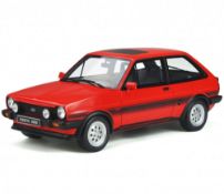 Ottomobile OT848 1:18 Scale Die Cast Ford Fiesta Mk.1 XR2 Sunburst Red 1981.