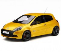 Ottomobile OT350 1:18 Scale Die Cast Renault Clio 3 Ph.2 R.S. Sport Cup Jaune Sirius 2009.