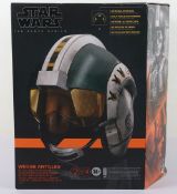 Star Wars The Black Series Electronic Helmet Wedge Antilles Battle Simulation Helmet Boxed Hasbro.