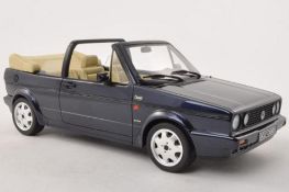 Ottomobile OT531 1:18 Scale Die Cast Volkswagen Golf Cabriolet Classic Line Classic Blue Metallic 19