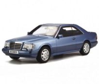 Ottomobile OT682 1:18 Scale Die Cast Mercedes-Benz E320 (C124) Coupe Pearl Blue 1987.