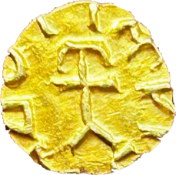 Merovingians, Quentovic (c. 620-640 BC), Gold Tremissis
