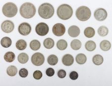 Assorted pre 1947 coinage, with some pre 1920 coins