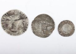 Elizabeth I (1558-1603), 1561 Sixpence, another sixpence and a halfgroat