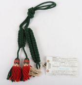Royal Regiment of Wales Sealed Pattern Tassel