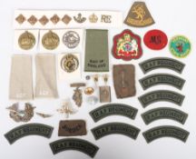 Assortment of cloth & metal badges from various Nations