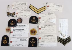 Military Badges with Contractors Representative Sample Labels