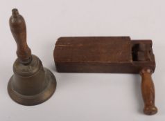WW2 British Home Front ARP Bell and Rattle