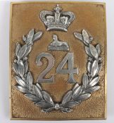 Shoulder Belt Plate to the 24th  Regiment of Foot