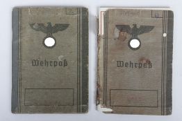 WW2 German Wehrpass x2