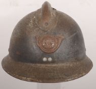 WW2 French Adrian Helmet