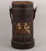 Antique Armorial Shell Carrier / Bucket