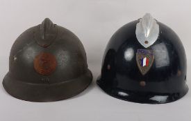 WW2 French Adrian Combat Helmet