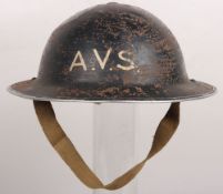 WW2 British A.V.S. Home Front Helmet