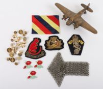 Brass Bomber Aircraft Desk Ornament