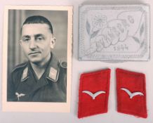WW2 German Luftwaffe Flak Section Tunic Collars