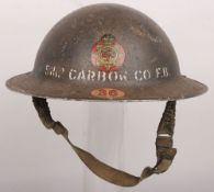 WW2 NFS SKIP CARBON CO F.B. Home Front Steel Helmet