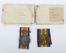 A Great War pair of medals for service in the Royal Air Force