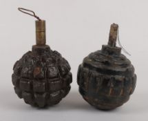 Inert WW1 1913/1915 German Kugel hand grenades