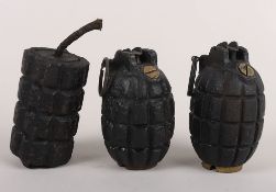 Inert WW1 British Mills and Battye Grenades