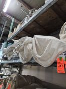 12ft x 150ft white tent top, TOP ONLY, including (3) 10 foot, (3) 20ft and (2) 30ft mids Union Tent,