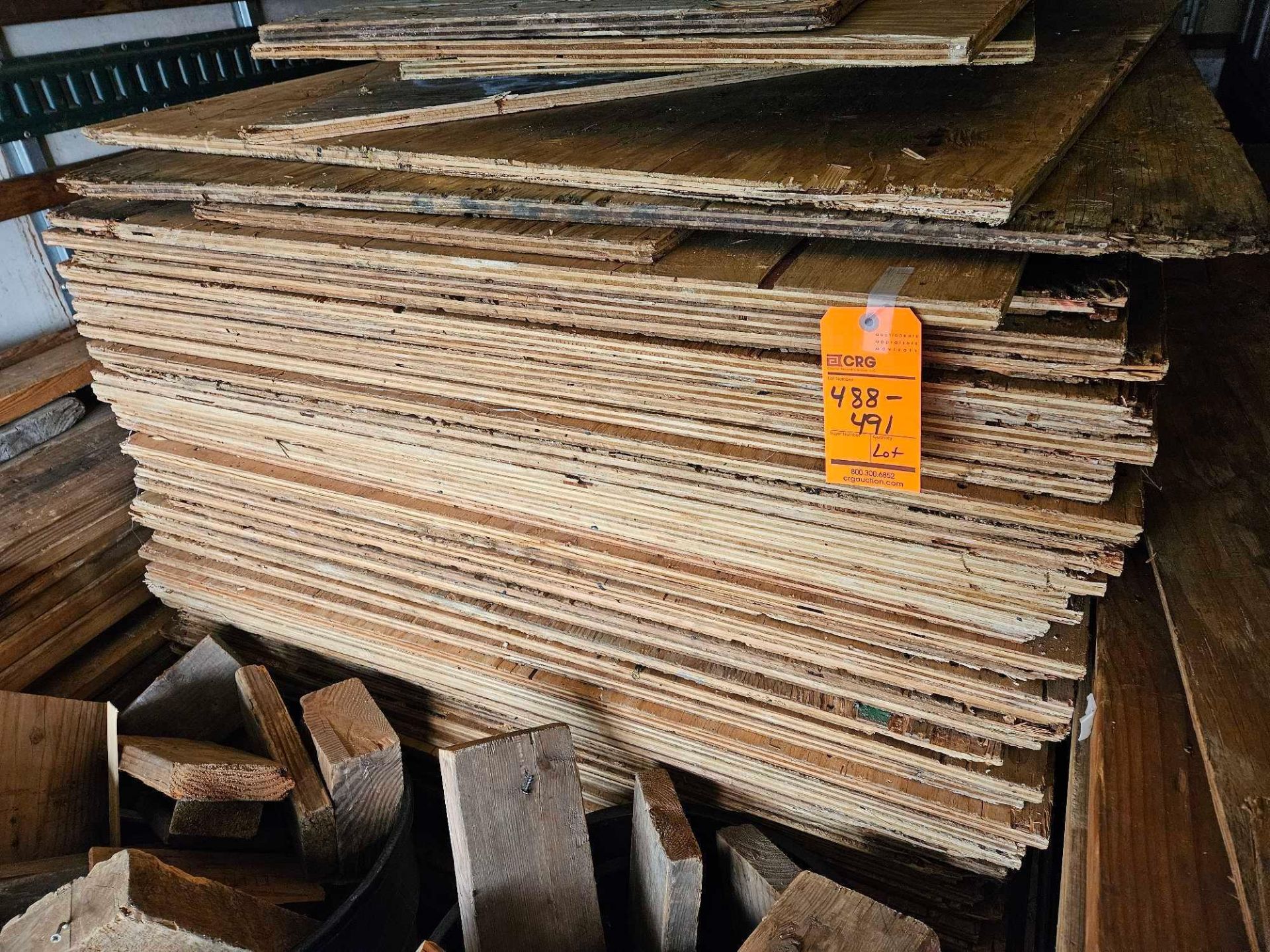 Lot of (80) sheets of plywood 4 foot X 8 foot X 3/4 inch - Image 2 of 2