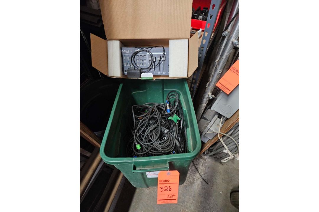 (1) light control with extra rolls of DMX cable