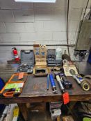 Drills/Grease Gun/Grinding Wheels/Saw Blades/Mounting Brackets/Ultra Sonic Cleaner