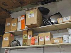 Assorted Filters/Side Mirrors (Truck)/ Starter Cables etc.