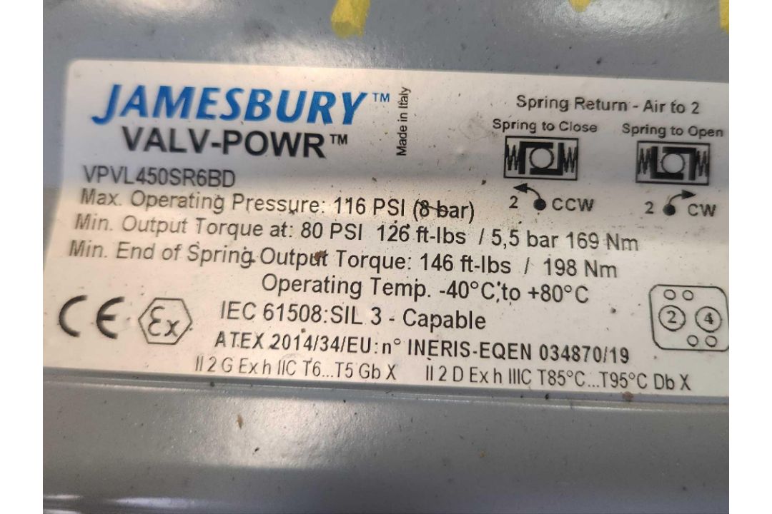 Jamesbury Ball Valve - Image 2 of 2