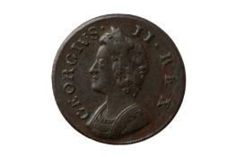 GEORGE II (1727 - 1760), 1735 FARTHING.