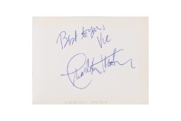 From a Gentleman's Collection. Autograph Album Incl. Charlton Heston