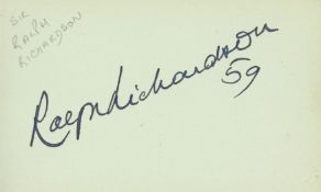 Autograph Album.- Vintage Actors
