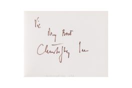From a Gentleman's Collection. Autograph Album Incl. Christopher Lee