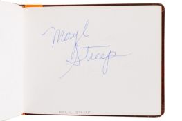From a Gentleman's Collection. Autograph Album Incl. Meryl Streep