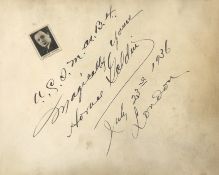 Autograph Album.- Vintage Entertainers