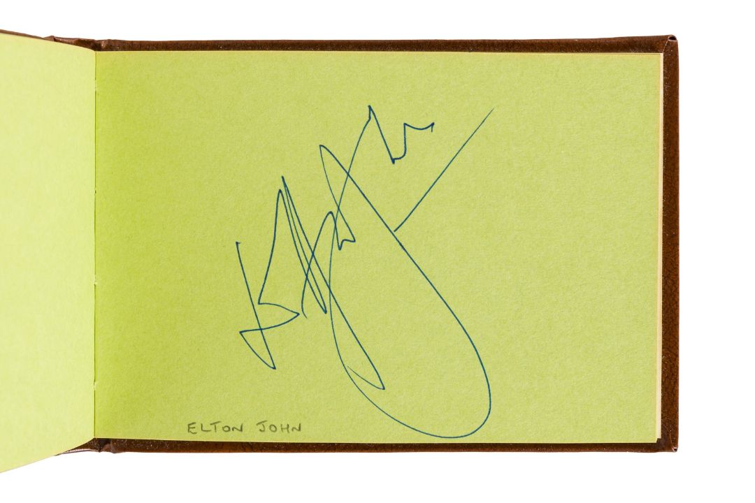 From a Gentleman's Collection. Autograph Albums Incl. Elton John - Image 1 of 5