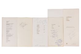 Autograph Collection.-Signed Menus