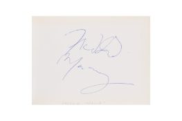 From a Gentleman's Collection. Autograph Album Incl. Freddie Mercury