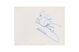 From a Gentleman's Collection. Autograph Album incl. Paul McCartney
