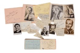 Autograph Collection.- Vintage Actors & Entertainers