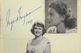 Autograph Album.- Incl. Ingrid Bergman