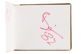From a Gentleman's Collection. Autograph Album Incl. David Bowie